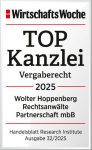 WiWo_TOPKanzlei_Vergaberecht_2025_Wolter_Hoppenberg_Rechtsanwaelte_Partnerschaft_mbB